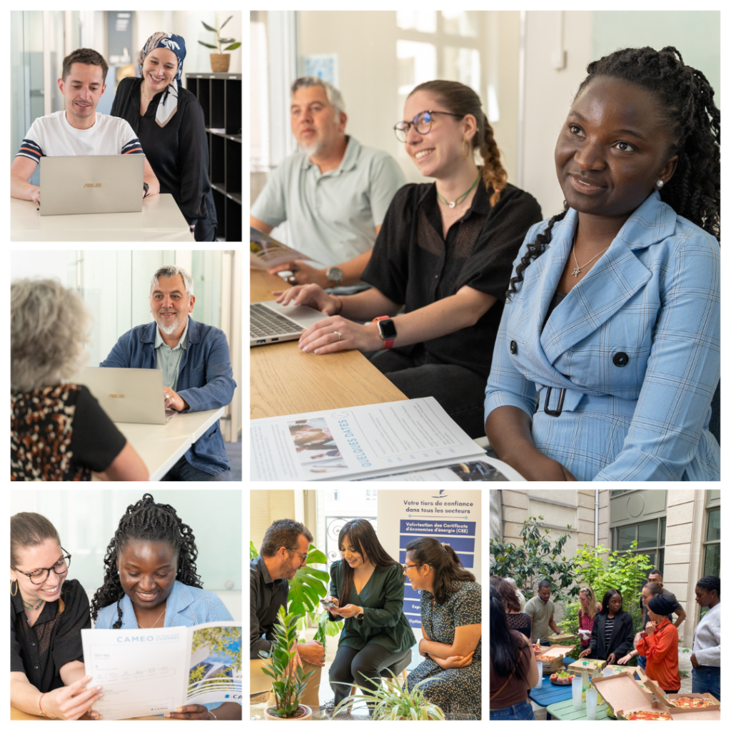 Collage de photos des collaborateurs de Cameo Energy